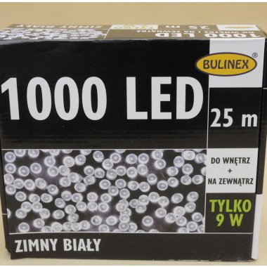 13-982 LAMPKI LED 1000 LED B.Z 25M IP44 ZASILACZ