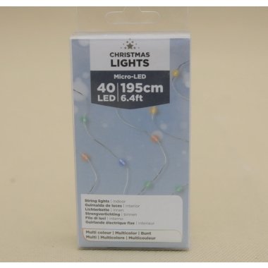 480320 LAMPKI DRUT 40 LED MIX 195 CM 3*AA