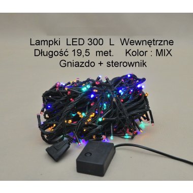 MIX LAMPKI CHOINKOWE LED 300+G WEW. 701 20M