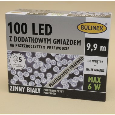 13-104 LAMPKI LED 100L+G+ ZASILACZ B.ZIMNY/TR IP44