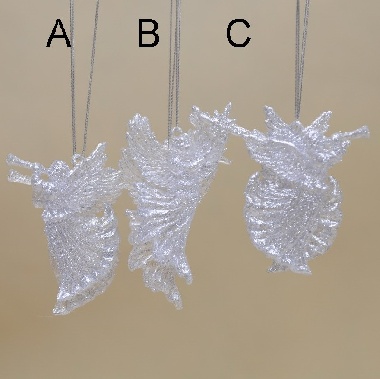 CAA642510 ANIOŁ ZAWIESZKA SREBRO WYS.8*6 CM OP.72