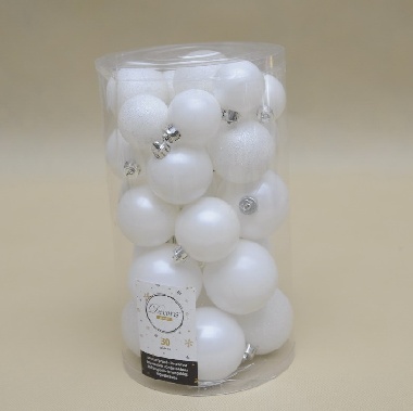 022919 ZESTAW BOMBEK*30 PERŁOWE MIX PLASTIK 4-6 CM