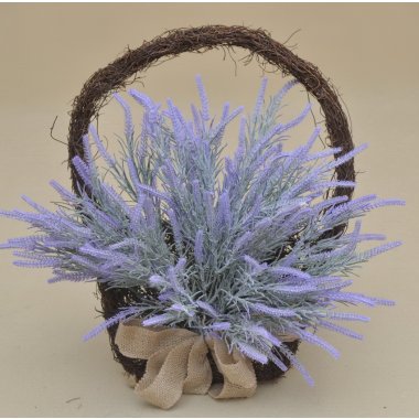 CV35174 ZAWIESZKA KOSZ WIANEK LAWENDA H43*35 CM