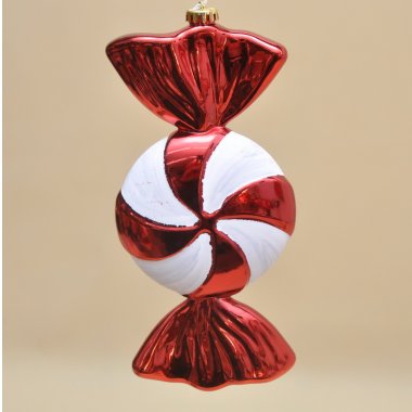 CAN305060 BOMBKA CUKIEREK CZERW PLASTIK H 30*14 CM