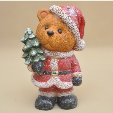 RF0366 MIŚ CERAMICZNY LED BROKAT H 41*25 CM