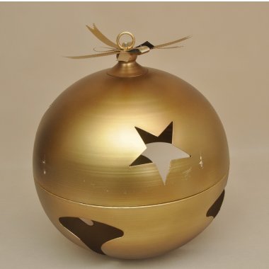 RF0413 KULA BOMBKA METAL ZŁOTA 50 CM