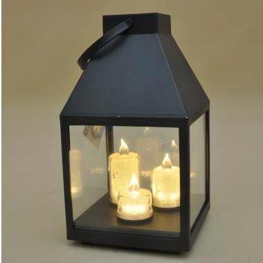 ANX000860 LATARENKA CZARNA PLASTIK LED 25CM OP.6