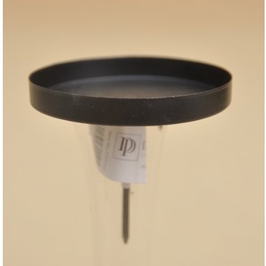 CX0789 ŚWIECZNIK PIK METAL CZARNY H7*8 CM OP.12SZT