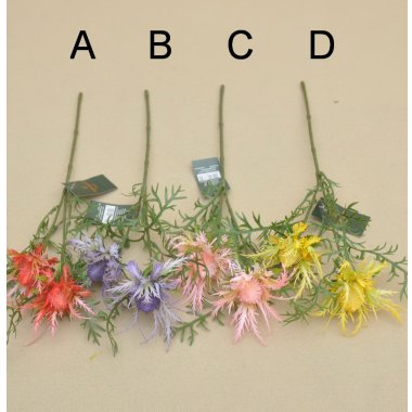 CV38878-MIX GAŁĄZKA  OSET KOLOROWY 40 CM.6/195 SZT