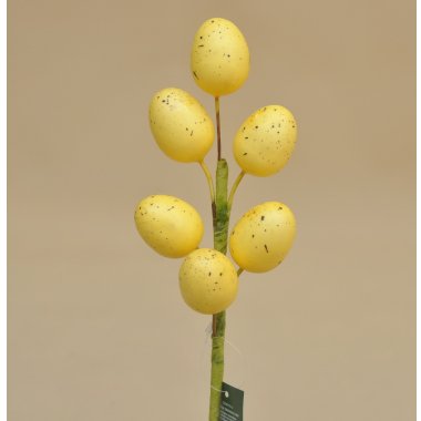 CV39175-2 GAŁĄZKA PISANKA ŻÓŁTA 32 CM. 18 SZT.