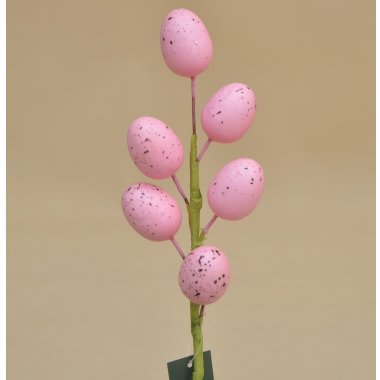 CV39175-3 GAŁĄZKA PISANKI RÓŻOWA 32 CM 6/18 SZT.