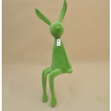 SF-829-L-D.GREEN KRÓLIK ZIELONY FLOCK H 90*28 CM