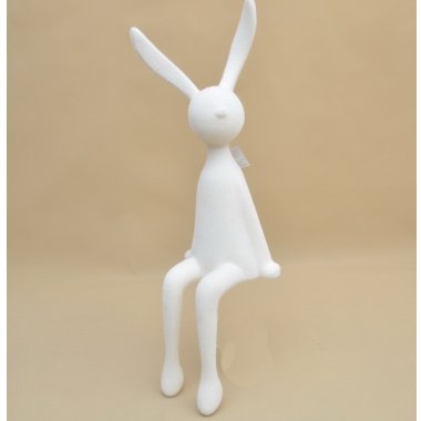 SF-829-L-CREAM KRÓLIK KREMOWY FLOCK H 90*28 CM