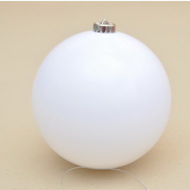 AR3-15001A-WHITE BOMBKA BIAŁA BŁYSK PLASTIK 15 CM