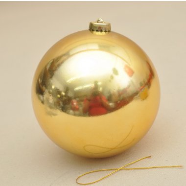 AR3-15001A-GOLD BOMBKA ZŁOTA BŁYSK PLASTIK 15 CM