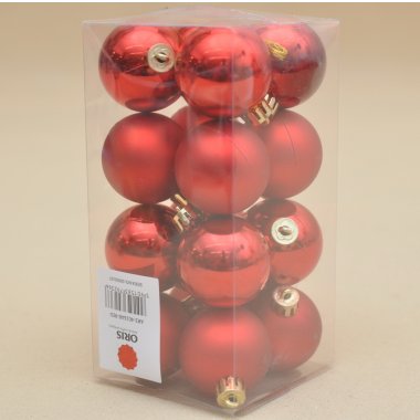 AR3-4016AB-RED BOMBKI*16 CZERWONA PLASTIK 3.5 CM