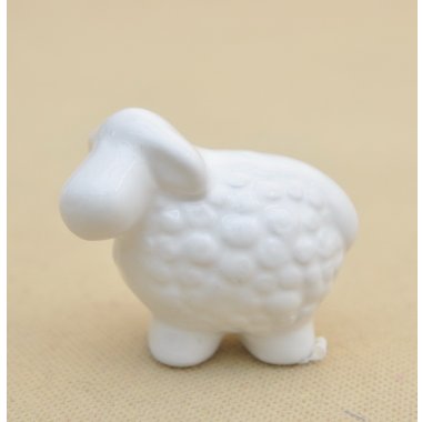 TG39750 OWCA CERAMIKA BIAŁA H 6*7 CM OP.12 SZT