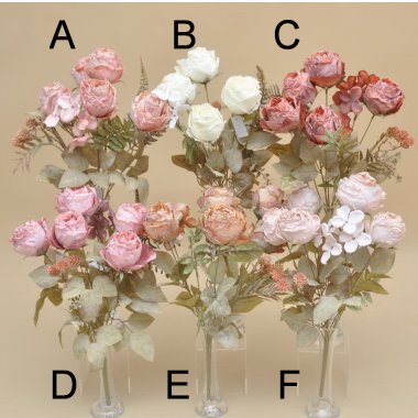 LLH08 BUKIET RÓŻ*9 NA STARO 45 CM OP.24 SZT