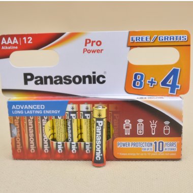BATERIE PANASONIC*12  AAA ALKALINE LR3