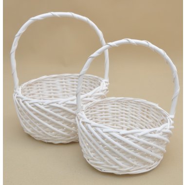 TS-8541 WHIT KOSZYK*2 RATAN H 12/28*21 H 14/35*27