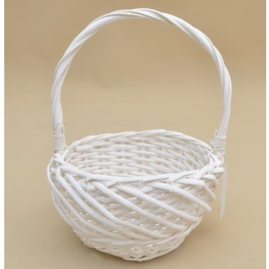 TS-8516 WHITE KOSZYK BIAŁY RATAN H 13/31*22 CM