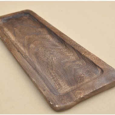 CAD-393-05509 TACA DREWNO C.BRĄZ H 3*49*17 CM
