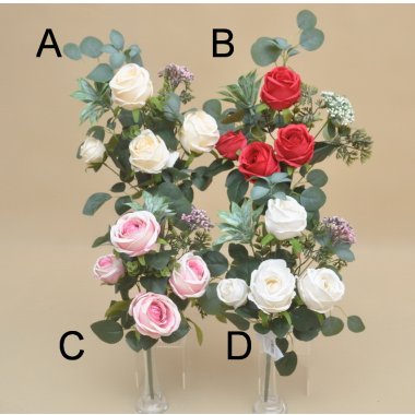 BUK1019 BUKIET RÓŻ*9  40 CM. 12 SZT.