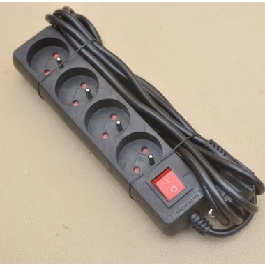 PM4-3-3M+W PRZEDŁUŻACZ CZARNY*4 3METRY