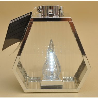 10/26/YZE S LATARENKA LED SREBRNA HEXA H27*23*10CM