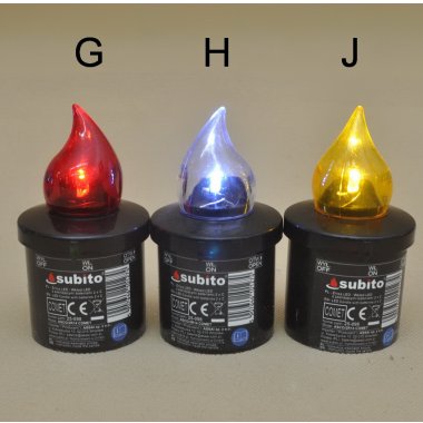 COMET WKŁAD LED DO ZNICZY Z BAT. 2*R14/2*AA 10*6CM