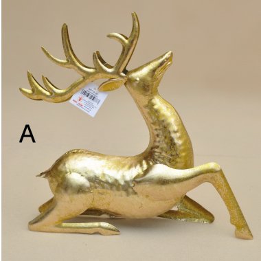 ART19600 RENIFER MATALOWY ZŁOTY H45*25 OP.4 SZT