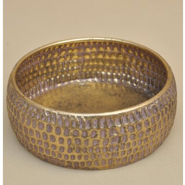 CX0477-1 OSŁONKA TACA METAL ZŁOTA H 11*30 CM