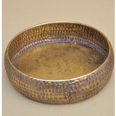 CX0477-3 OSŁONKA TACA METAL ZŁOTA H 11*40 CM