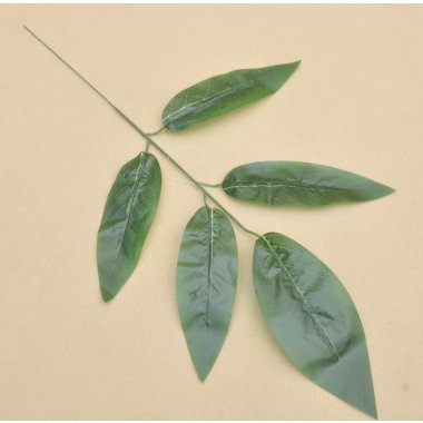 5J-015 LIŚĆ MANGO WOSKOWANY 57 CM W OP. 12 SZT