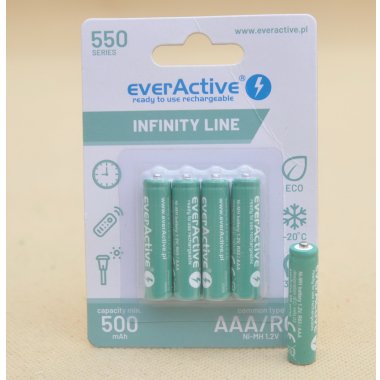 BATERIA EVERACTIVE AAA AKUMULATOREK 550 SOLAR