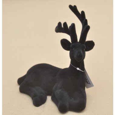 BNPK-3-04447 RENIFER CZARNY FLOCK H14*18 OP.12/48