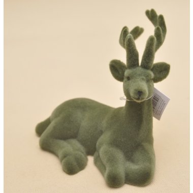 BNPK-3-04459 RENIFER ZIELONY FLOCK H14*18 OP.12/48