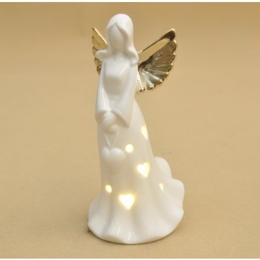 OR-ANG-25 ART. ANIOŁEK LED PORCELANOWY H18*8CM