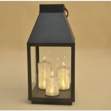 OR-LP6262L-BLACK/WHITE LATRENKA*3 ŚWIECZKI H35*17C
