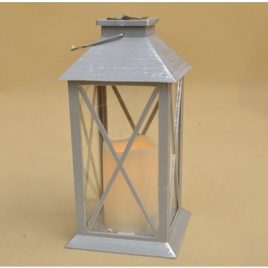 OR-LP8105D-GR/SIL LATRENKA SOLAR SZARA H28*14CM