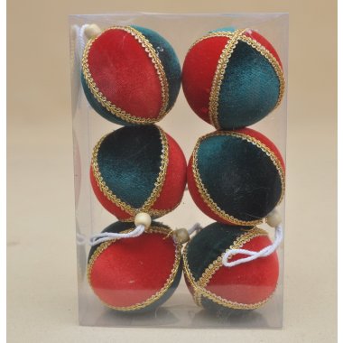 BNPK-178-03455 BOMBKA*6 FLOCK CZER/ZIEL 8 CM