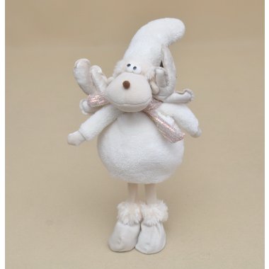 537937 RENIFER PLUSZOWY KREM H 36*18 CM