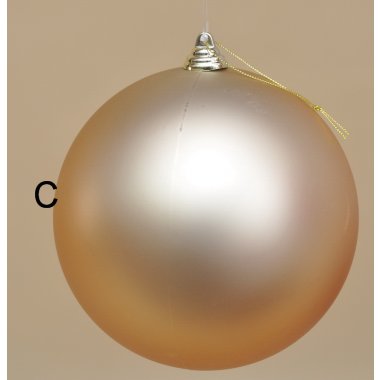 CAR103500 BOMBKA ZŁOTA PLASTIK 18CM OP.12SZT