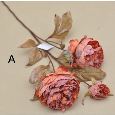 AJ42509 PIWONIA GAŁĄZKA*3 JESIEŃ 70 CM W OP.6/24 S