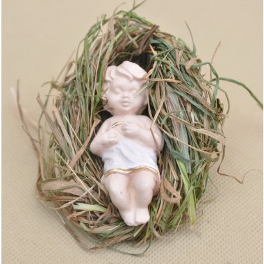 DZIECIĄTKO JEZUS NA SIANIE 7 CM OP.40 SZT