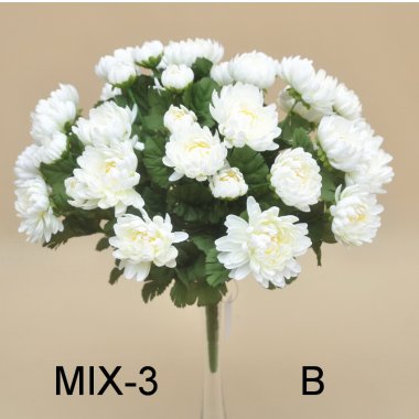 SUN778 BUKIET CHRYZANTEM*36 40 CM W OP.12 SZT