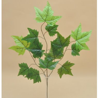 BRA04 LIŚĆ GUMOWANY *3 ZIELONY 70CM OP.12 SZT
