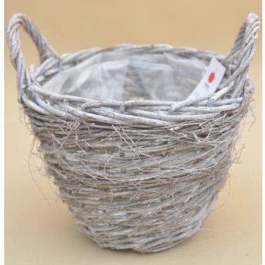 HL2023-002C OSŁONKA KOSZ RATAN FASZYNA H28*28 CM