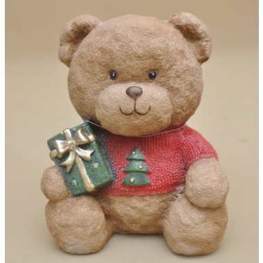 RF0530 MIŚ ŚWIĄTECZNY LED POLIRESING H 29*24 CM