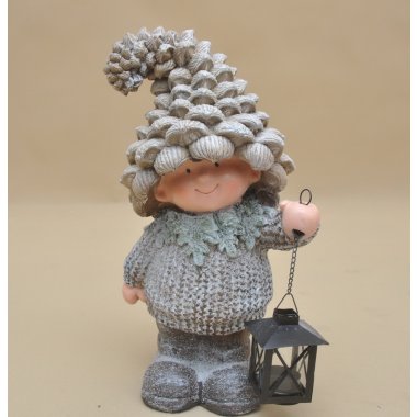 RF0375 CHŁOPCZYK OŚNIEŻONY POLIRESING H 43*23 CM